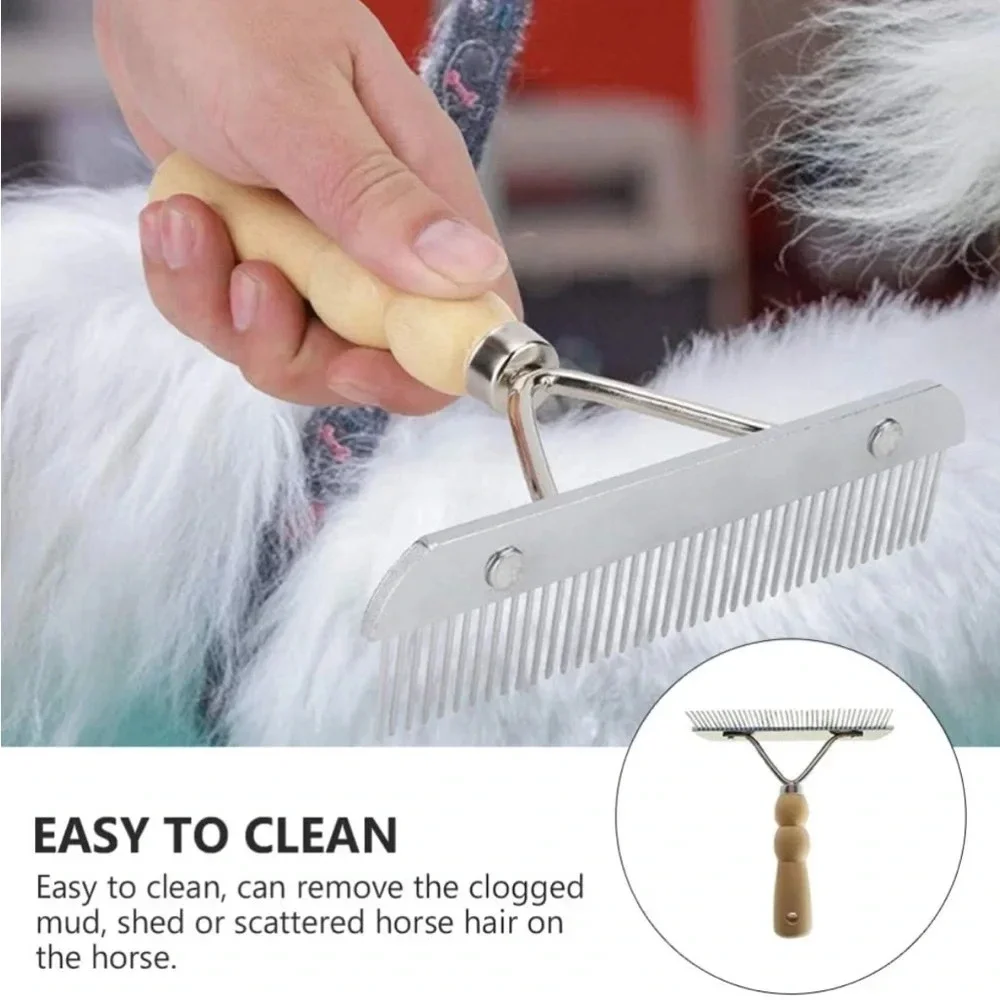 🆕 Deshedding Tool Metal Comb